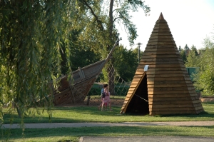 Neunkirchen im Bild das neue Tipi im Brandbachgarten