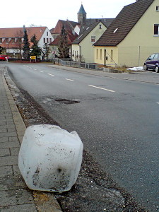 Neunkirchen im Bild Tiefer Einschlag...