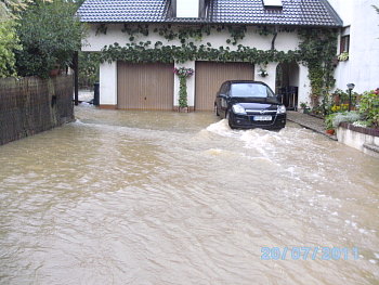 Neunkirchen im Bild Hochwasser